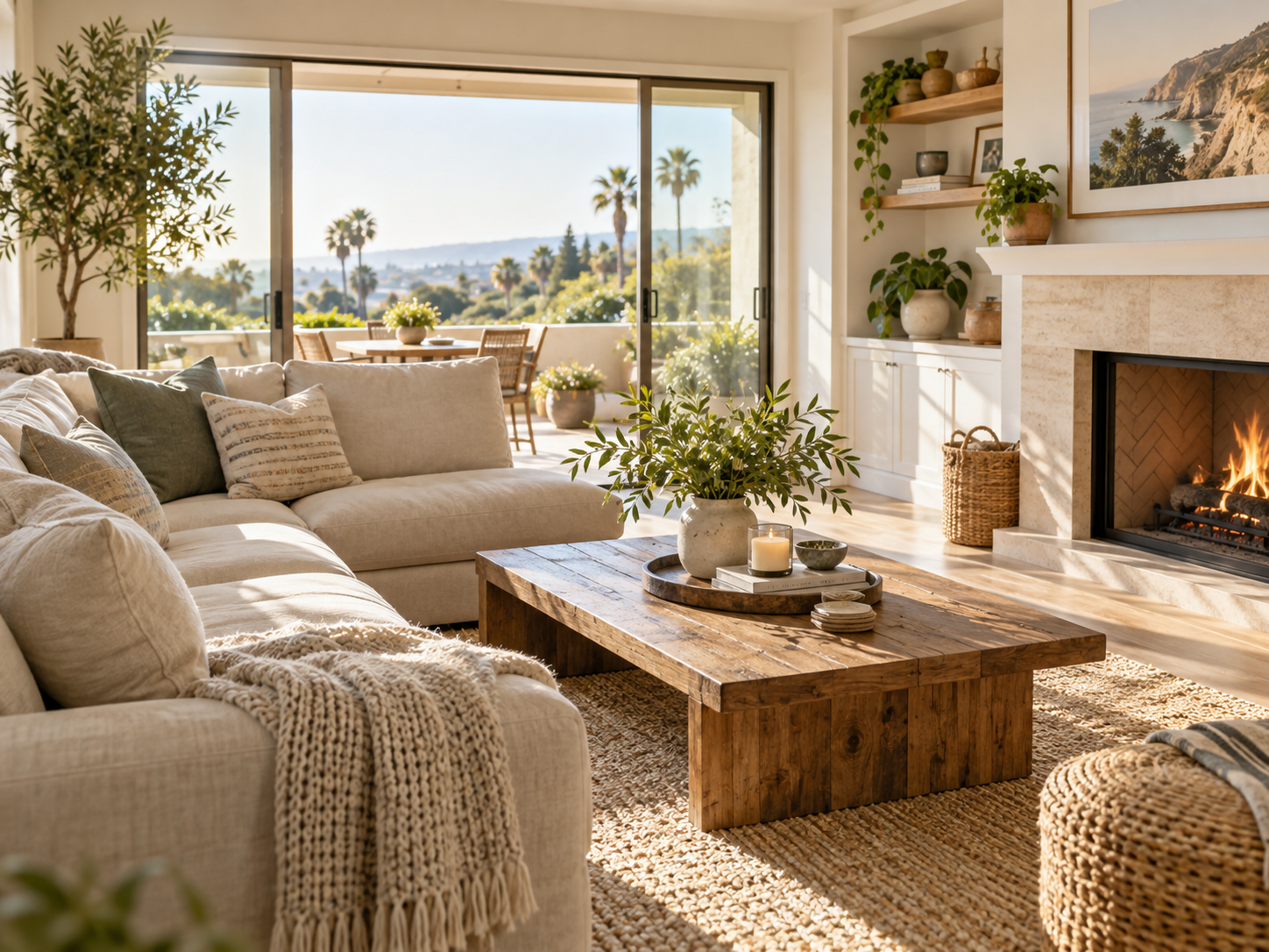Welcoming well-maintained living room in a comfortable family home